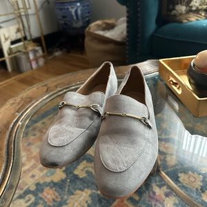 Grey loafers